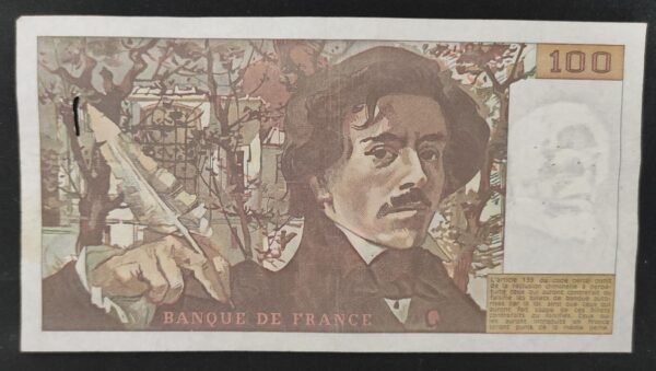 france billet de 100 francs delacroix 1978 d.3 ref : f.68/03