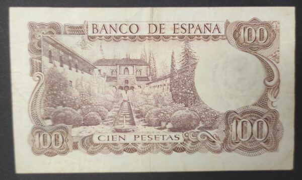 espagne billet de 100 pesetas du 17/11/1970 pick 152 (copie)