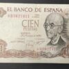espagne billet de 100 pesetas du 17/11/1970 pick 152 (copie)
