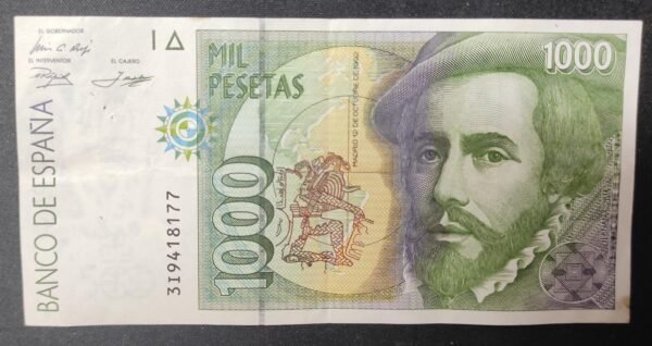 espagne billet de 1000 pesetas de 1992 pick 163 (copie)