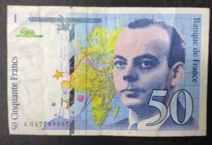 france billet de 50 francs saint exupery 1997 ref : f.73/04