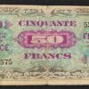france billet de 50 francs sans série verso france 1945 vf.24/01