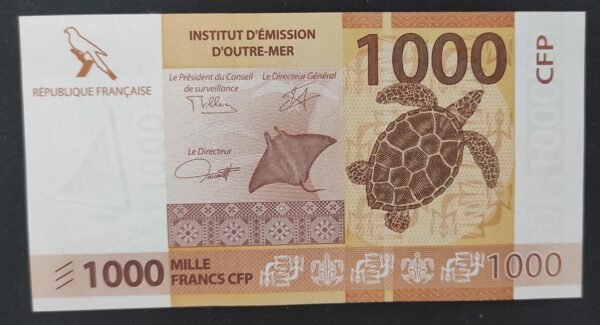 nouveauté nouvelle calédonie polynésie billet de 1000 francs neuf 4eme sign ! (copie)