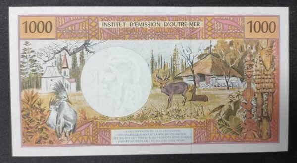 1000 francs ieom nouvelle calédonie polynésie alphabet l.042 ( 2009 )12eme sign