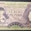 indonésie billet de 1000 roupies de 1958 maison traditionnel minangkabau pick 62 (copie)