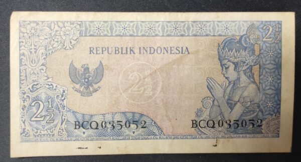 indonésie billet de 2,5 roupies de 1964 pick 81 ttb+ (copie)