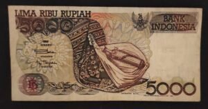 indonésie billet de 5 000 roupies de 1992 pick 130