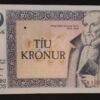 islande billet de 10 kronur du 29/03/1961 pick 48 sup !