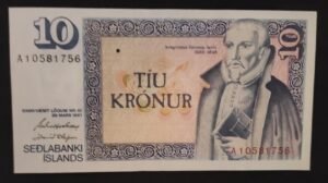 islande billet de 10 kronur du 29/03/1961 pick 48 sup ! islande billet de 10 kronur du 29/03/1961 pick 48 sup !