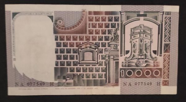 italie billet de 10 000 lire 1976 pick 106 tb+ (copie)