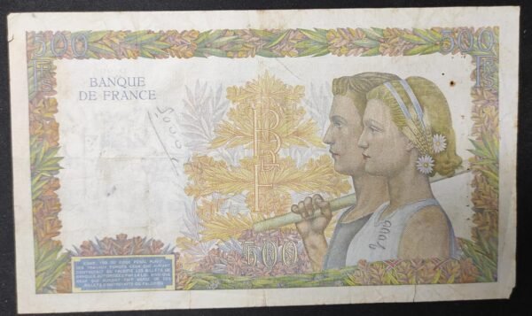 france billet de 500 francs la paix du 16/05/1940 h.174 ref : f.32/02 (copie)