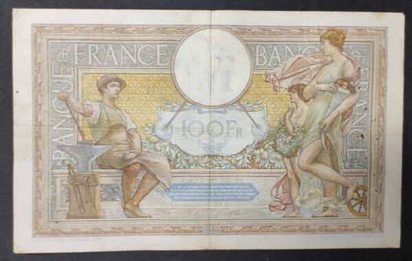 france billet de 100 francs luc olivier merson du 28/01/1937 h.53009 ref f.24/16