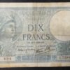 france billet de 10 francs minerve du /09/1939 u. ref : f.07/09
