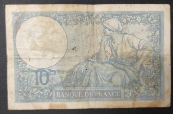 france billet de 10 francs minerve du /09/1939 u. ref : f.07/09