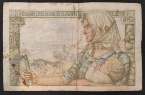 france billet de 10 francs mineur du 26/11/1942 r.24 ref : f.08/04