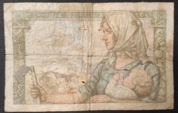 france billet de 10 francs mineur du 15/10/1942 v.9 ref : f.08/04