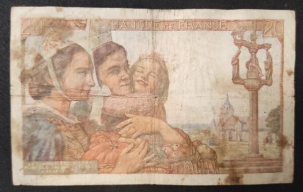 france billet de 20 francs pécheur du 05/11/1942 n.60 ref : f.13/04 (copie)