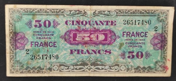 france billet de 50 francs sans série verso france 1945 vf.24/01 (copie)