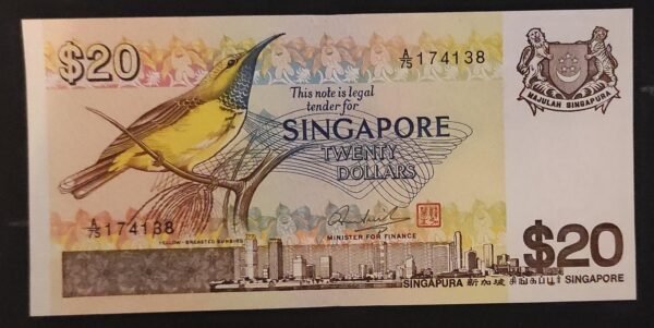 singapour billet de 20 dollars 1979 pick 12 concorde oiseau (copie)