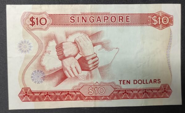 singapour singapor billet de 10 dollars 1973 pick 3 série fleurs (copie)