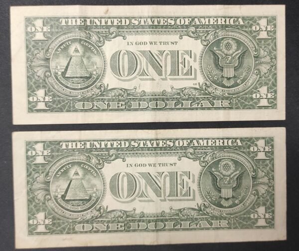 etats unis d'amérique usa 2 x 1 dollar 2021 g (7) chicagoe ( 5 ) richmond