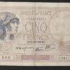 france billet de france 5 francs violet du 05/10/1939 f.64111 ref f.04/11