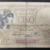 france billet de france 5 francs violet du 21/09/1939 c.62874 ref f.04/09