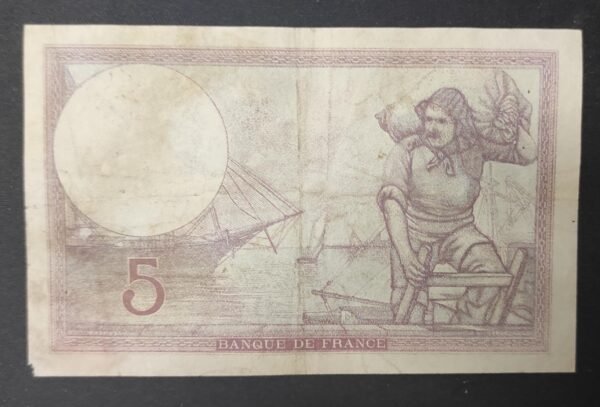 france billet de france 5 francs violet du 28/11/1940 e.65917 ref f.04/15