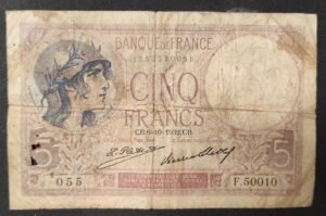 france billet de france 5 francs violet du 06/10/1932 f.50010 ref f.03/16 france billet de france 5 francs violet du 06/10/1932 f.50010 ref f.03/16