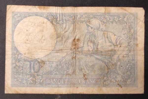 france billet de 10 francs minerve du 26/10/1939 k.75253 ref : f.07/13 (copie)