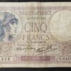 france billet de france 5 francs violet du 19/10/1939 n.64358 ref f.04/12