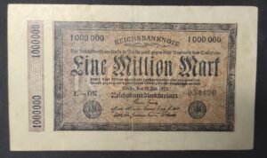 allemagne billet de 1.000.000 mark du 23/07/1923 allemagne billet de 1.000.000 mark du 23/07/1923