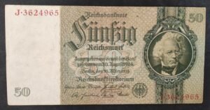allemagne billet de 50 mark du 30/03/1933 allemagne billet de 50 mark du 30/03/1933