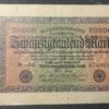 allemagne billet de 20 000 mark 1923