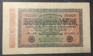 allemagne billet de 20 000 mark 1923 allemagne billet de 20 000 mark 1923