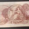 angleterre england billet de 10 shilling elisabeth 2 ttb+