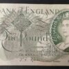 angleterre billet de 1 pound reine elisabeth ii type 1960 pick 374