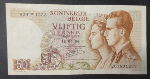belgique billet de 50 francs du 03/04/1956 pick 133 (copie)
