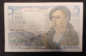 france billets de 5 francs berger du 05/04/1945 h.137 ref : f.05/06 (copie) france billets de 5 francs berger du 05/04/1945 h.137 ref : f.05/06 (copie)