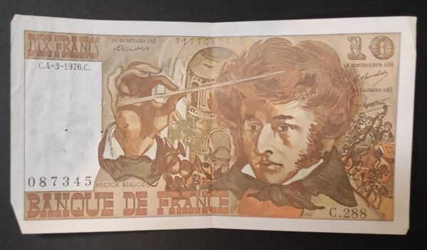 france billet de 10 francs berlioz du 04/03/1976 c.288 ref f.63/18