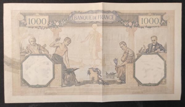 france billet 1000 francs cérès et mercure 23/05/1940 y.8709 ref : f.38/47