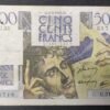 france billet de 500 francs chateaubriand du 06/09/1945 u.31 ref : f.34/02