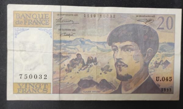 france billet de 20 francs debussy de 1993 r.044 ref : f.66bis/05 (copie)
