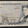 angleterre billet de 5 pounds reine elisabeth ii pick 378
