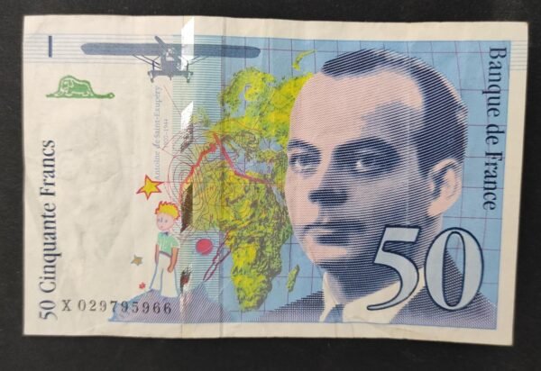 france billet de 50 francs saint exupery 1996 ref : f.73/02