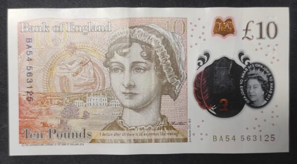 grande bretagne billet de 10 pounds 2016 pick 394 polymère