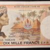 exceptionnel territoire français du pacifique billet de 10 000 francs ( ieom ) a.1 de 1985 !