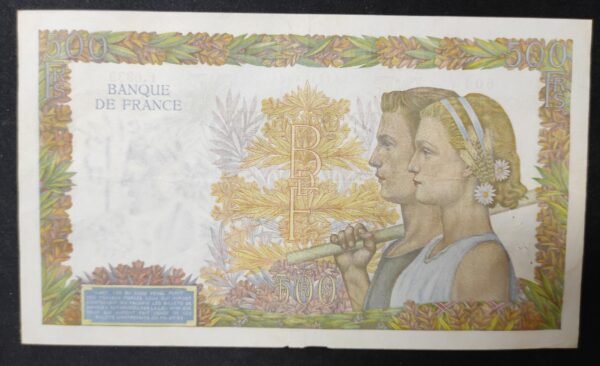 france billet de 500 francs la paix du 01/10/1942 f.6939 ref : f.32/41 ttb