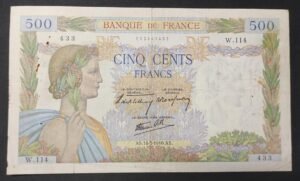 france billet de 500 francs la paix du 16/05/1940 y.224 ref : f.32/02 (copie)