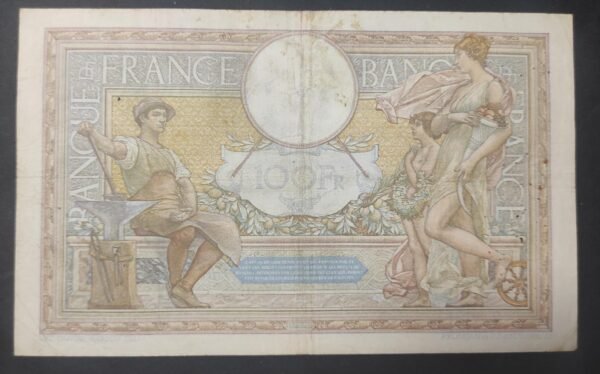 france billet de 100 francs luc olivier merson du 27/05/1938 q.59295 ref f.25/20